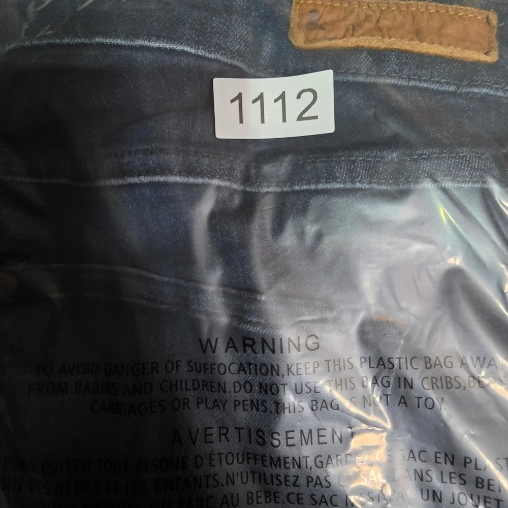 H&M &Denim Super Skinny Low Waist Jeans Dark Wash Blue 33/32 Womens